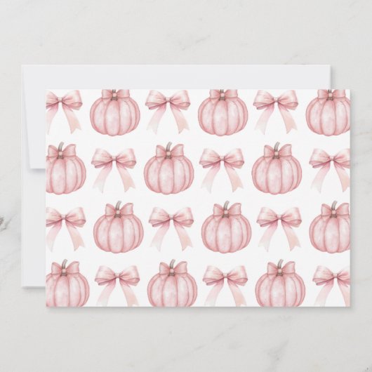 Little Pumpkin Photo Invitation 招待状 (裏面)