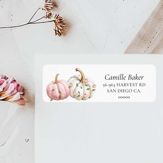 Little Pumpkin Return Mailing Label ラベル