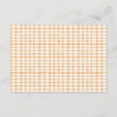 Little Pumpkin Rustic Farm Baby Shower Books エンクロージャーカード (裏面)