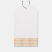 Little Pumpkin Rustic Farm Baby Shower Diaper ギフトタグ (裏面)