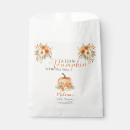Little Pumpkin Rustic Orange Autumn Baby Shower  フェイバーバッグ