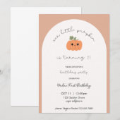 Little Pumpkin’s First Birthday 招待状 (正面/裏面)