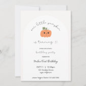 Little Pumpkin’s First Birthday Invitation 招待状 (正面)