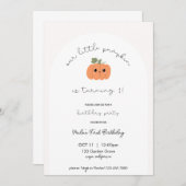 Little Pumpkin’s First Birthday Invitation 招待状 (正面/裏面)