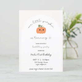 Little Pumpkin’s First Birthday Invitation 招待状