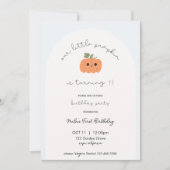 Little Pumpkin’s First Birthday Invitation  招待状 (正面)