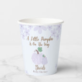Little Pumpkin Soft Blue Baby Shower 紙コップ (正面)
