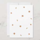 Little pumpkin Truck fall autumn baby shower 招待状 (裏面)