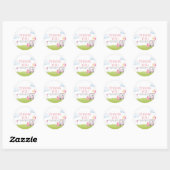 Little Putter Golf Baby Shower ラウンドシール (シート)