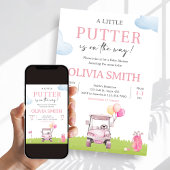 Little Putter Golf Baby Shower 招待状