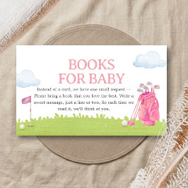 Little Putter Golf Baby Shower Books for Baby エンクロージャーカード