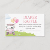 Little Putter Golf Baby Shower Diaper Raffle エンクロージャーカード (正面)