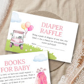 Little Putter Golf Baby Shower Diaper Raffle エンクロージャーカード