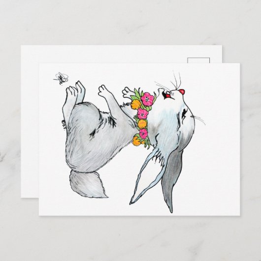 LITTLE RABBIT ポストカード (正面/裏面)