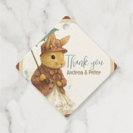 Little Rabbit Baby Shower for Girl フェイバータグ