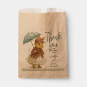 Little Rabbit Baby Shower for Girl フェイバーバッグ (正面)