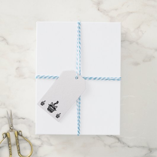 Little Raccoon ギフトタグ (より糸付き)