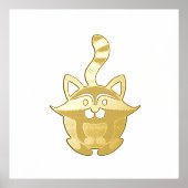 Little Raccoon 箔ポスター (正面)