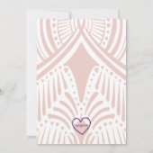 Little Rainbow Coming, Boho Baby Shower  招待状 (裏面)