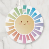 Little Rainbow Sunshine Baby Showerありがとう フェイバータグ (正面)