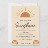 Little Ray of Boho Sunshine – Baby Shower  招待状 (正面)