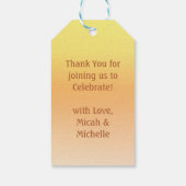 Little Ray of Sunshineベビーシャワー ギフトタグ (裏面)