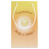 Little Ray of Sunshineベビーシャワー スモールペーパーバッグ (裏面)