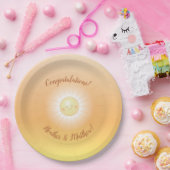 Little Ray of Sunshineベビーシャワー ペーパープレート (パーティー)