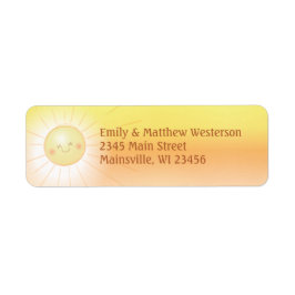 Little Ray of Sunshineベビーシャワー ラベル