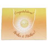 Little Ray of Sunshineベビーシャワー ラージペーパーバッグ (正面)