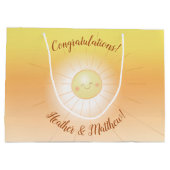 Little Ray of Sunshineベビーシャワー ラージペーパーバッグ (裏面)