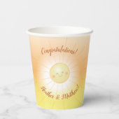 Little Ray of Sunshineベビーシャワー 紙コップ (裏面)