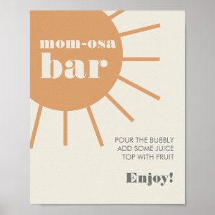 Little Ray of SunshineヴィンテージMom-Osaバー ポスター