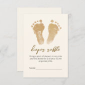 Little Ray of Sunshine赤ちゃんシャワーおむつラッフル エンクロージャーカード (正面/裏面)