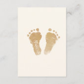 Little Ray of Sunshine赤ちゃんシャワーおむつラッフル エンクロージャーカード (裏面)