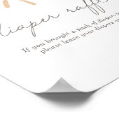 Little Ray of Sunshine赤ちゃんシャワーおむつラッフル ポスター (角)