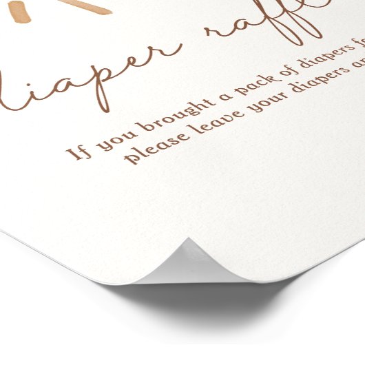 Little Ray of Sunshine赤ちゃんシャワーおむつラッフル ポスター (角)