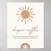 Little Ray of Sunshine赤ちゃんシャワーおむつラッフル ポスター (正面)