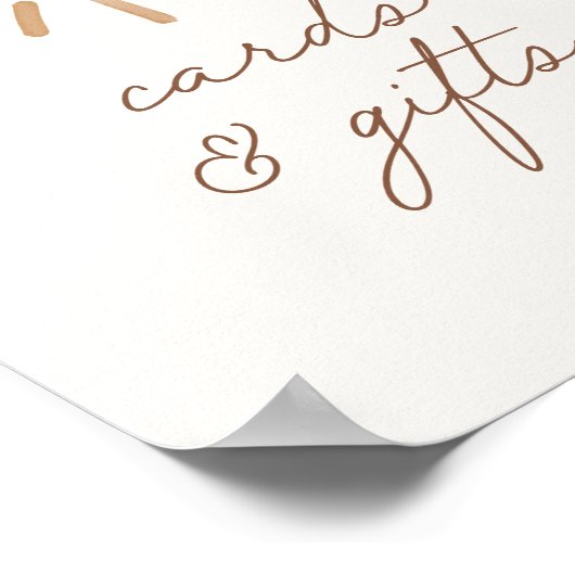 Little Ray of Sunshine赤ちゃんシャワーカードとギフト ポスター (角)