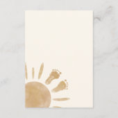 Little Ray of Sunshine赤ちゃんシャワーベビー エンクロージャーカード (裏面)