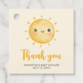 Little Ray of Sunshine赤ちゃんシャワー広場 フェイバータグ (正面)