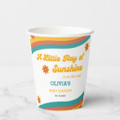 Little Ray of Sunshine赤ちゃん男女兼用シャワー 紙コップ (裏面)