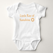 "Little Ray of Sunshine"ベビーボディスーツ