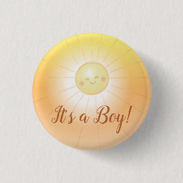Little Ray of Sunshine Baby Shower女の子だけど 缶バッジ