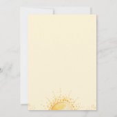 Little Ray of Sunshine Baby Shower 招待状 (裏面)