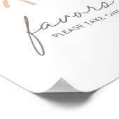 Little Ray of Sunshine Baby Shower Pigives Sign ポスター (角)