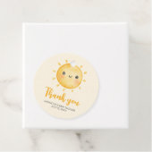 Little Ray of Sunshine Baby Shower Round フェイバータグ (インサイチュ)