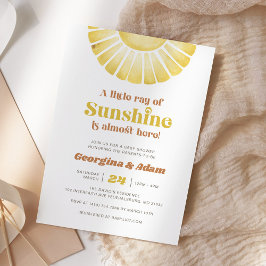 Little Ray of Sunshine Bohoニュートラルベビーシャワー 招待状