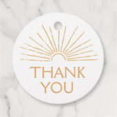 Little Ray of Sunshine Bohoベビーシャワー フェイバータグ (正面)