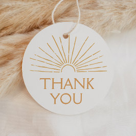 Little Ray of Sunshine Bohoベビーシャワー フェイバータグ